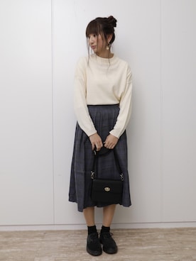 「SEVENDAYS＝SUNDAY」｜くろさんさん（レディース・163cm）の冬コーディネート