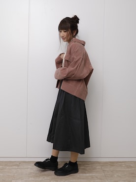 「SEVENDAYS=SUNDAY（セブンデイズサンデイ）のアイテム（ブルゾン）」を使った、くろさんさん（レディース・163cm）の冬コーディネート