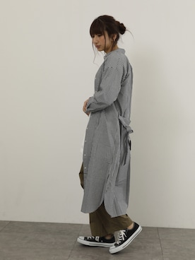 「SEVENDAYS=SUNDAY（セブンデイズサンデイ）のアイテム（ワンピース/ドレス）」を使った、くろさんさん（レディース・163cm）の冬コーディネート