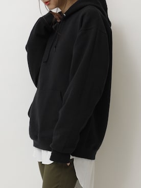 「JERZEES（ジャージーズ）のアイテム」を使った、くろさんさん（レディース・163cm）の冬コーディネート