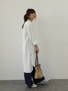 「SEVENDAYS=SUNDAY（セブンデイズサンデイ）のアイテム（ワンピース/ドレス）」を使った、くろさんさん（レディース・163cm）の春コーディネート