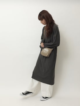 「SEVENDAYS=SUNDAY（セブンデイズサンデイ）のアイテム（ワンピース/ドレス）」を使った、くろさんさん（レディース・163cm）の春コーディネート