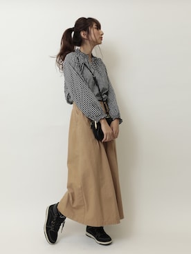 「SEVENDAYS＝SUNDAY」｜くろさんさん（レディース・163cm）の春コーディネート