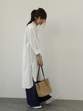 「SEVENDAYS=SUNDAY（セブンデイズサンデイ）のアイテム（ワンピース/ドレス）」を使った、くろさんさん（レディース・163cm）の春コーディネート