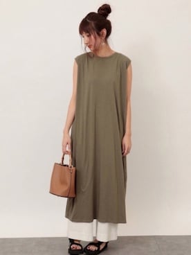 「SEVENDAYS=SUNDAY（セブンデイズサンデイ）のアイテム（ワンピース/ドレス）」を使った、くろさんさん（レディース・163cm）の春コーディネート