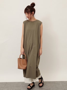 「SEVENDAYS=SUNDAY（セブンデイズサンデイ）のアイテム（ワンピース/ドレス）」を使った、くろさんさん（レディース・163cm）の春コーディネート