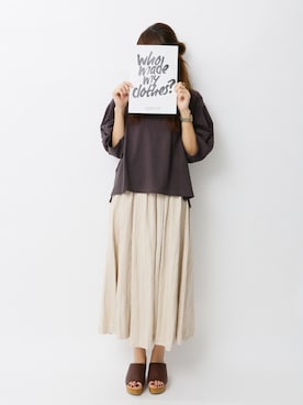 「whomademyclothes」｜くろさんさん（レディース・163cm）の春コーディネート