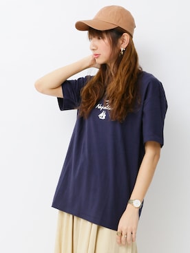 「SEVENDAYS=SUNDAY（セブンデイズサンデイ）のアイテム（スカート）」を使った、くろさんさん（レディース・163cm）の春コーディネート