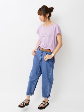 「SEVENDAYS＝SUNDAY」｜くろさんさん（レディース・163cm）の春コーディネート