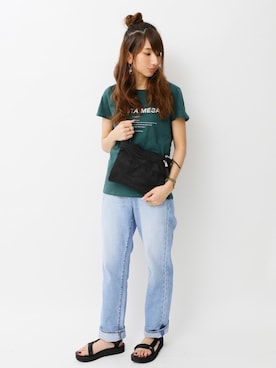 「SEVENDAYS＝SUNDAY」｜くろさんさん（レディース・163cm）の夏コーディネート