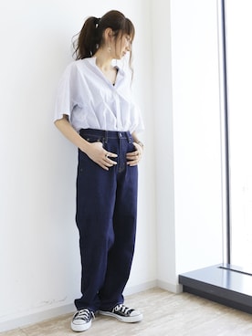 「SEVENDAYS=SUNDAY（セブンデイズサンデイ）のアイテム（ワンピース/ドレス）」を使った、くろさんさん（レディース・163cm）の夏コーディネート