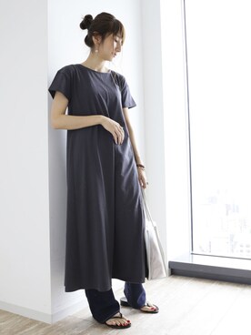 「SEVENDAYS=SUNDAY（セブンデイズサンデイ）のアイテム（ワンピース/ドレス）」を使った、くろさんさん（レディース・163cm）の夏コーディネート