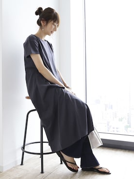 「SEVENDAYS=SUNDAY（セブンデイズサンデイ）のアイテム（ワンピース/ドレス）」を使った、くろさんさん（レディース・163cm）の夏コーディネート