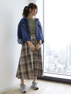 「SEVENDAYS=SUNDAY（セブンデイズサンデイ）のアイテム（ブルゾン）」を使った、くろさんさん（レディース・163cm）の夏コーディネート