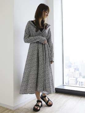 「SEVENDAYS=SUNDAY（セブンデイズサンデイ）のアイテム（ワンピース/ドレス）」を使った、くろさんさん（レディース・163cm）の夏コーディネート