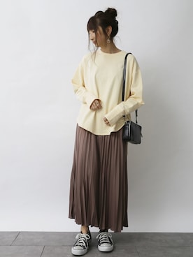 「サイドジップ」｜くろさんさん（レディース・163cm）の秋コーディネート