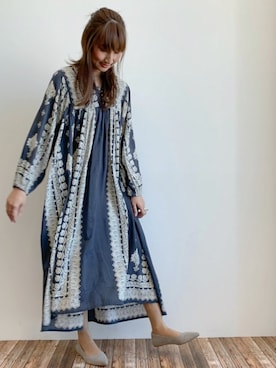 「ハーフアップ」｜「アイテム（その他）」を使った、くろさんさん（レディース・163cm）の冬コーディネート