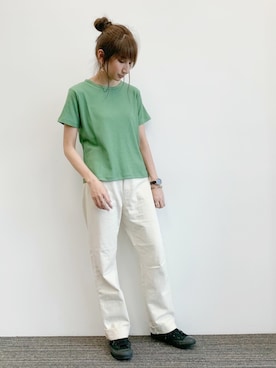 「koe（コエ）のアイテム」を使った、くろさんさん（レディース・163cm）の夏コーディネート