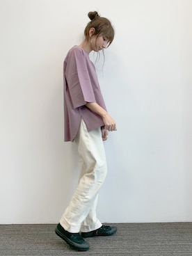 「koe（コエ）のアイテム（トップス）」を使った、くろさんさん（レディース・163cm）の夏コーディネート