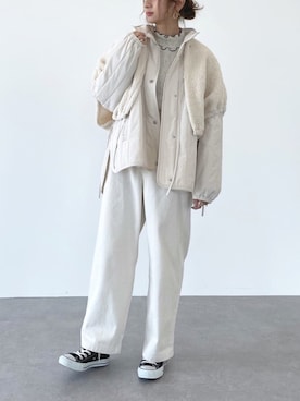「SLURR（スラ―）のアイテム（ジャケット/アウター）」を使った、くろさんさん（レディース・163cm）の夏コーディネート