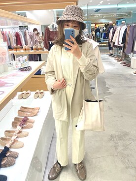 「MACARONIC（マカロニック）のアイテム」を使った、まんまるんさん（レディース・162cm）の冬コーディネート