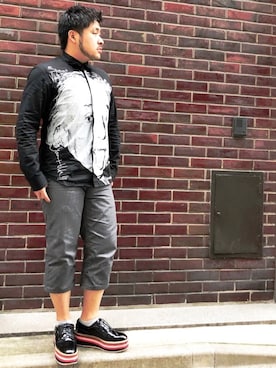 「アイテム（バングル/リストバンド）」を使った、KazGoriさん（メンズ・168cm・20代）の秋コーディネート