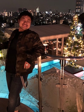 「Desigual（デシグアル）のアイテム（パンツ）」を使った、KazGoriさん（メンズ・168cm）の冬コーディネート