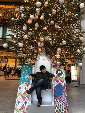 「Desigual（デシグアル）のアイテム（パンツ）」を使った、KazGoriさん（メンズ・168cm）の冬コーディネート