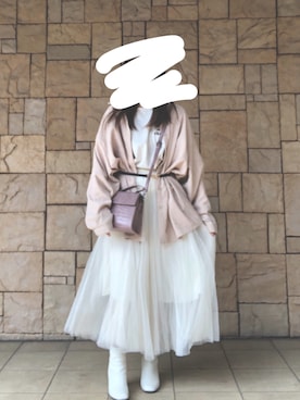 「アプレジュール」｜「アイテム（ブーツ）」を使った、miaさん（レディース・158cm）の春コーディネート