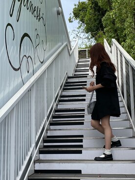 「one after another NICE CLAUP（ワンアフターアナザーナイスクラップ）のアイテム（チュニック）」を使った、miaさん（レディース・158cm）の秋コーディネート