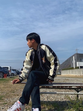 いちりゅーさん（メンズ・161cm）の春コーディネート