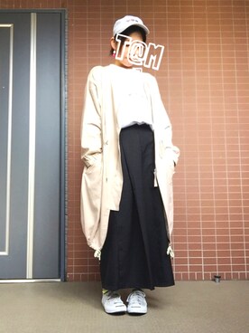 「ライブ」｜「アイテム（その他アウター）」を使った、i_am_tamさん（レディース・153cm）の春コーディネート