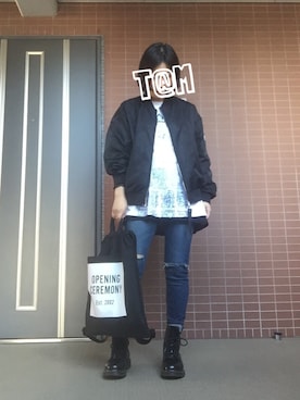 「A land（エーランド）のアイテム（ジャケット/アウター）」を使った、i_am_tamさん（レディース・153cm）の春コーディネート