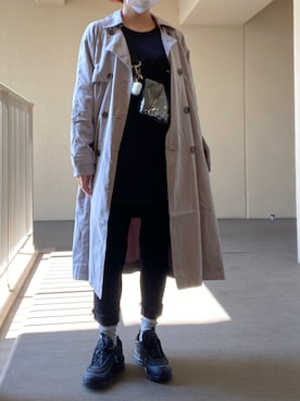 「WHATEVER（ファットエバー）のアイテム」を使った、i_am_tamさん（レディース・153cm）の春コーディネート