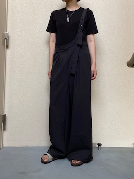「select MOCA（セレクトモカ）のアイテム（オールインワン・サロペット）」を使った、i_am_tamさん（レディース・153cm）の夏コーディネート