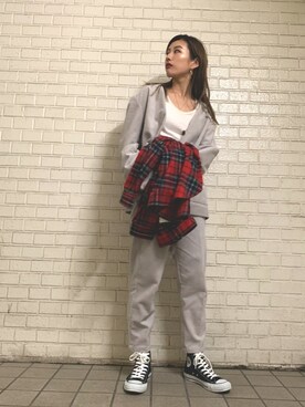 「やっぱりストリートが好き」｜「アイテム（ノーカラージャケット）」を使った、kuro74さん（レディース・164cm）の秋コーディネート