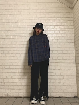 「CONVERSE STARS（コンバーススターズ）のアイテム」を使った、kuro74さん（レディース・164cm）の冬コーディネート