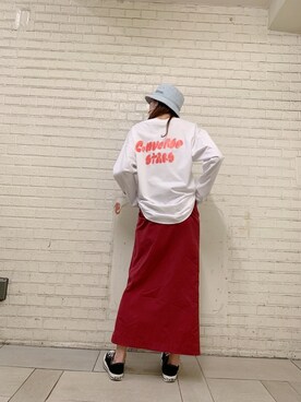 「CONVERSE STARS（コンバーススターズ）のアイテム」を使った、kuro74さん（レディース・164cm）の春コーディネート