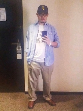 「Ralph Lauren」｜「アイテム（その他シューズ）」を使った、Stevenさん（メンズ・177cm）の夏コーディネート