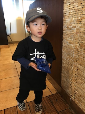 「2歳3ヶ月」｜「アイテム（スリッポン）」を使った、komaさん（キッズ・80cm）の秋コーディネート