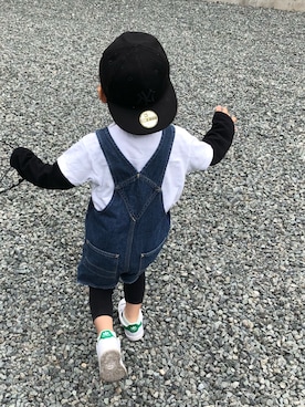 「2歳10ヶ月」｜「アイテム（オールインワン・サロペット）」を使った、komaさん（キッズ・90cm）の春コーディネート