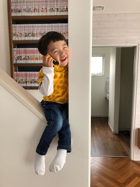 komaさん（キッズ・90cm）の春コーディネート