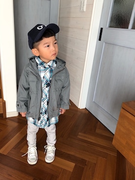 komaさん（キッズ・90cm）の秋コーディネート