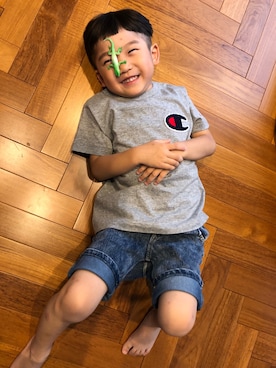 「ツーブロック」｜komaさん（キッズ・100cm）の夏コーディネート