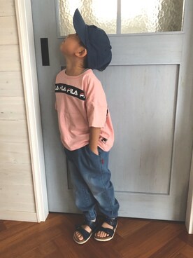 komaさん（キッズ・100cm）の夏コーディネート