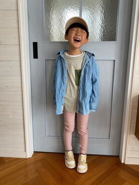 「ロンＴ」｜komaさん（キッズ・110cm）の春コーディネート