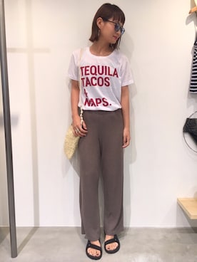 「Chaser（チェイサー）のアイテム」を使った、ゆいこさん（レディース・158cm）の夏コーディネート