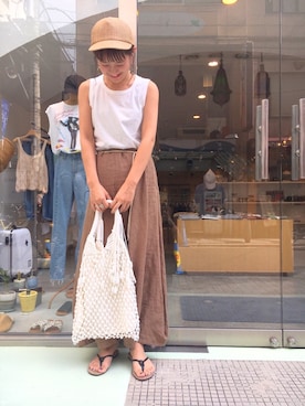 ゆいこさん（レディース・158cm）の夏コーディネート