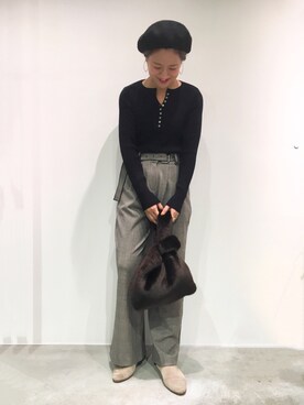 ゆいこさん（レディース・158cm）の秋コーディネート