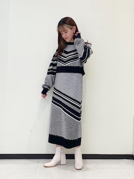 「レイヤード風」｜「アイテム（その他）」を使った、mitaさん（レディース・155cm）の秋コーディネート